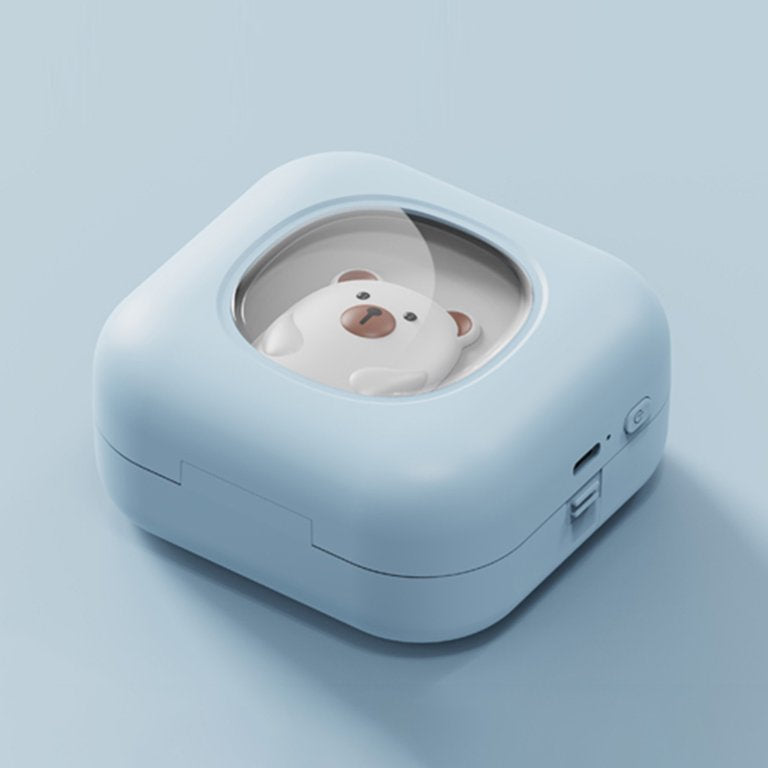 Mini Bear-Themed Thermal Printer | Wireless, Inkless, Portable Printer for Photos, Notes