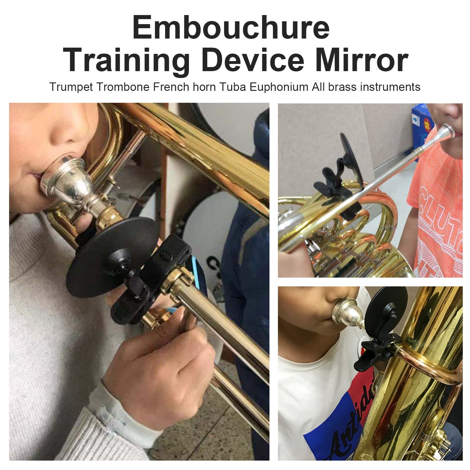 Embouchure Training Mirror for Brass Instruments