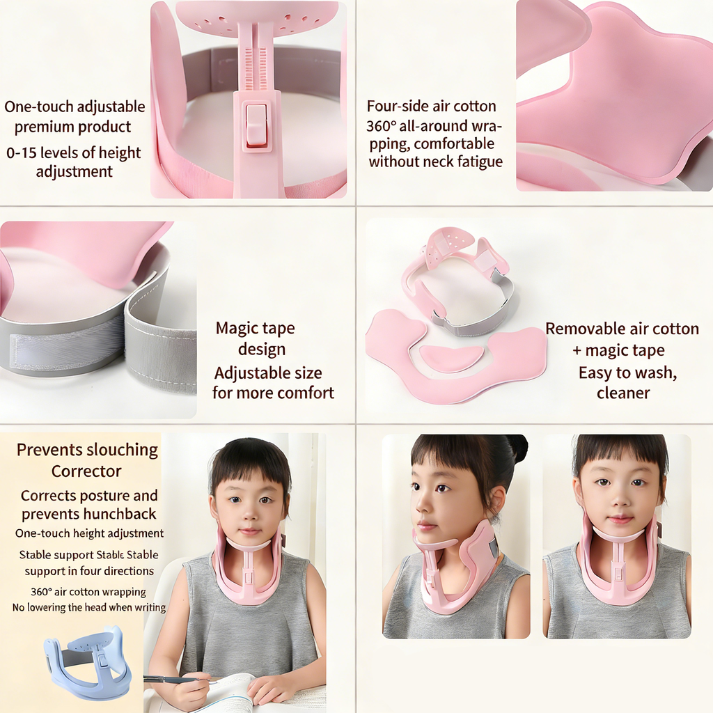 Children's Neck Support Strap, Posture Corrector, Neck Stretcher, Cervical Spine Support