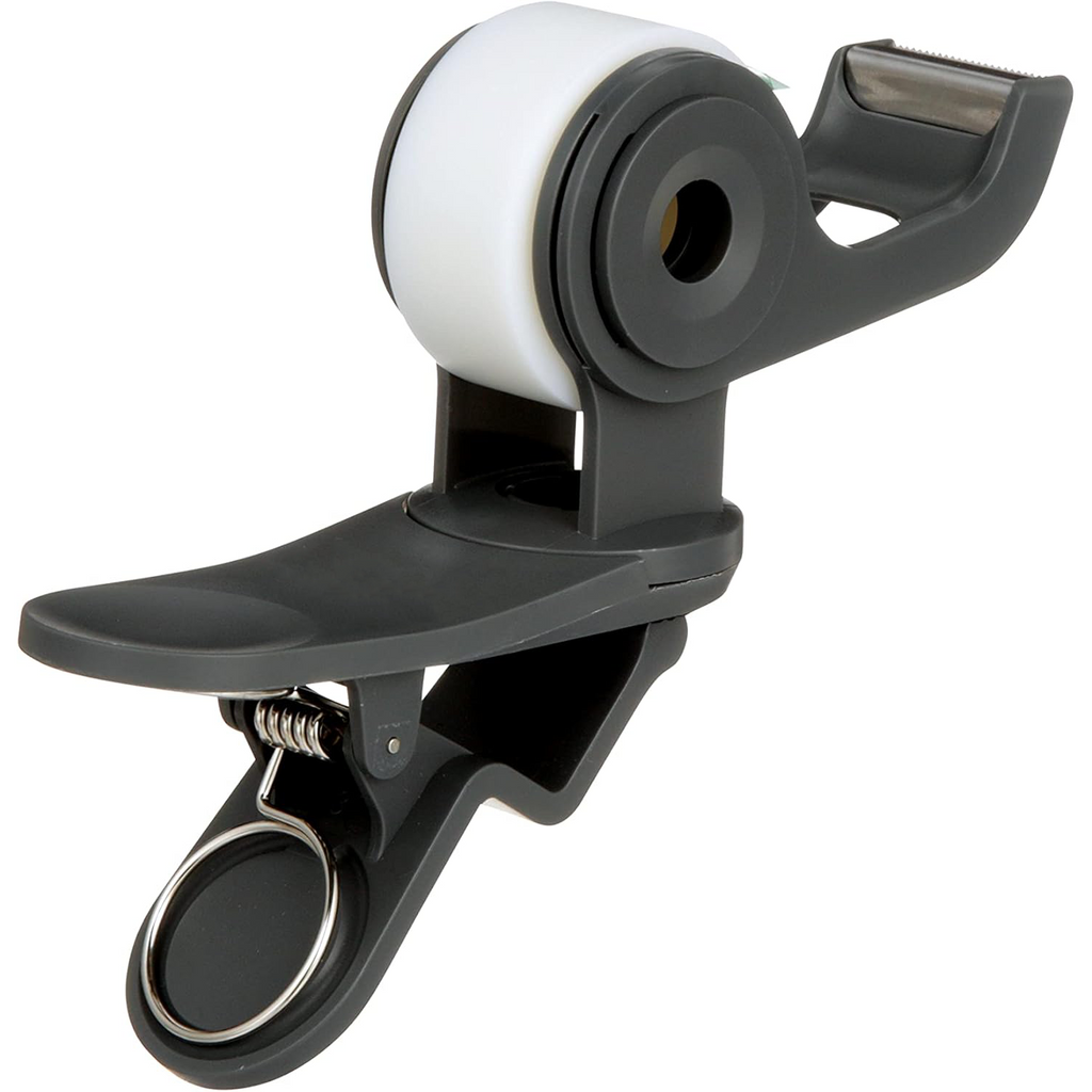 Clip-On Rotating Tape Dispenser – Space-Saving Desk Mount Design