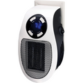 350W Plug-In Wall Heater – Compact Personal Space Heater with Digital Control (White)