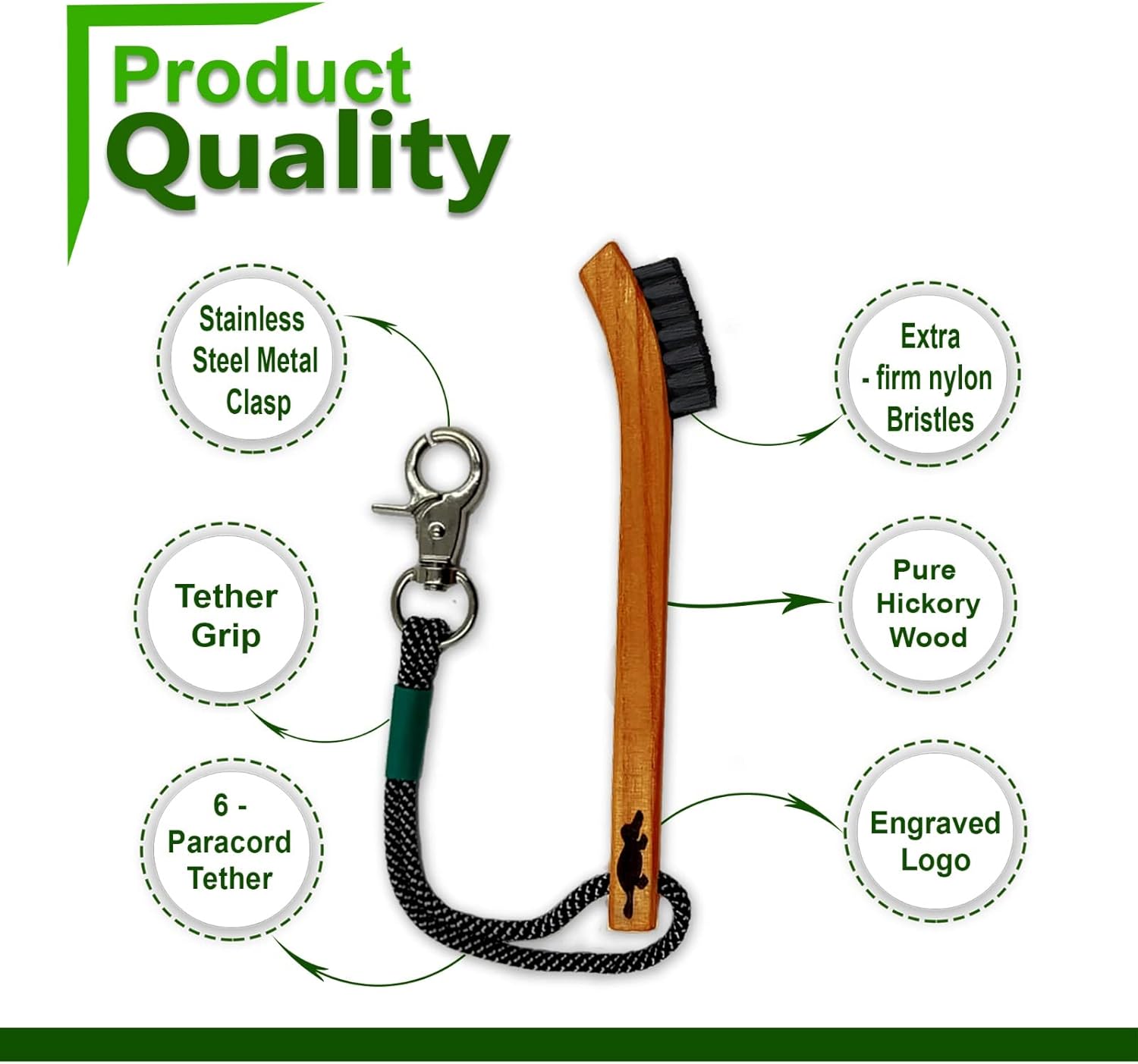 🏌️‍♂️ Premium Walnut Golf Club Brush & Groove Cleaner – Ergonomic & Non-Slip 🌟