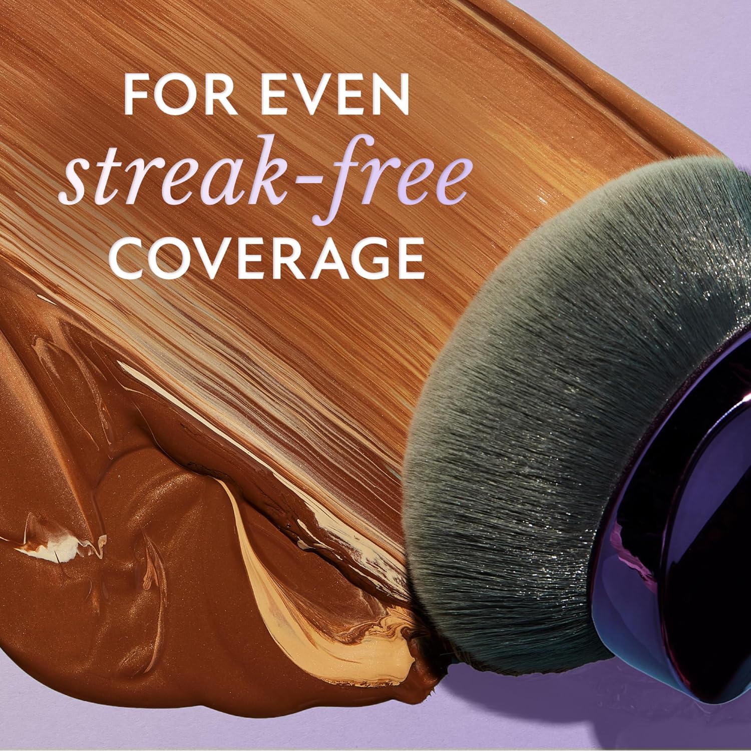 Seamless Body Makeup Blending Brush for Legs & Body – Oversized Kabuki, Streak-Free Finish