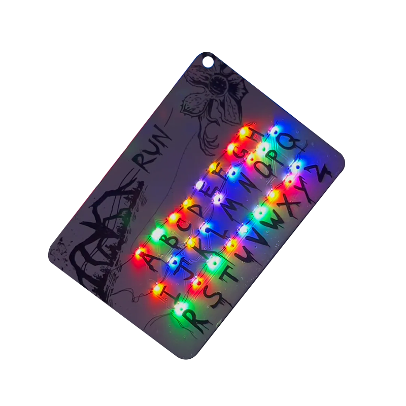 Stranger Things themed light-up card keychain