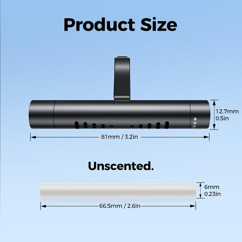 Black Vent Clip Car Diffuser (2Pcs)