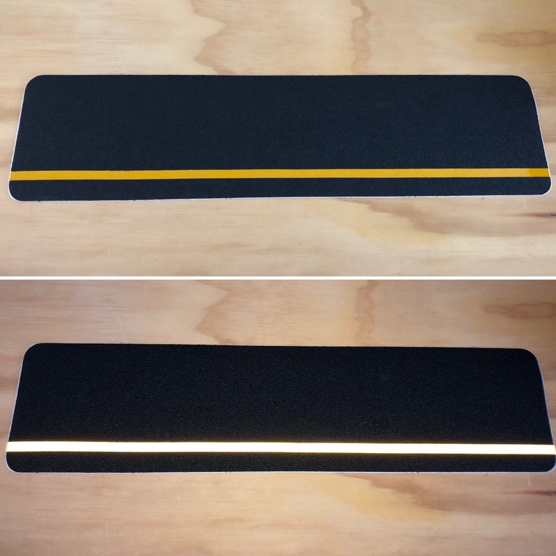 Non-Skid Panels | Anti-Slip Adhesive Cleat Treads | 24" long 6" wide | 5 Patterns | Strong Grip Tread Tape