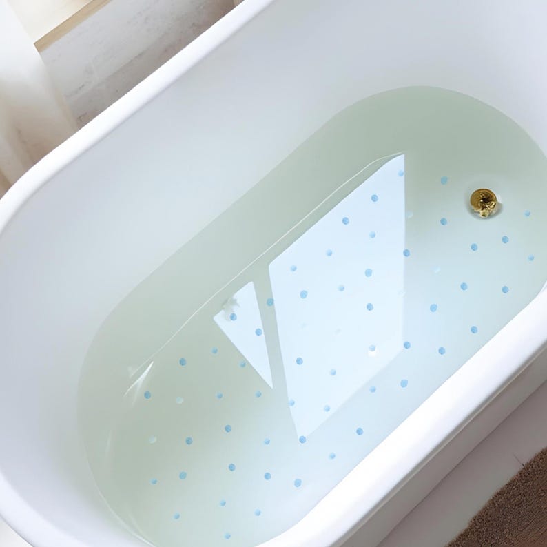 Decorative Non-Slip Stickers for Bathroom & Shower – Watercolor Dots for Bathtub Safety, Stylish and Functional Adhesive Circles