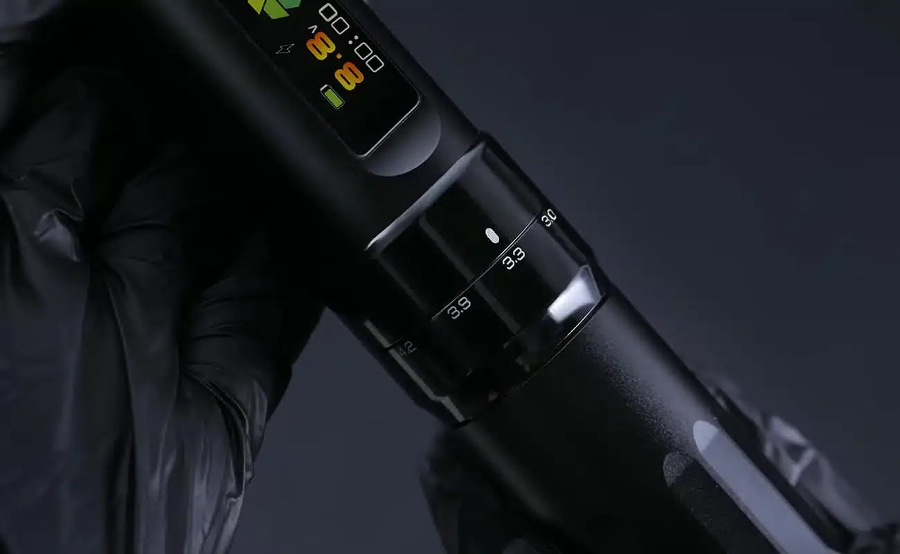 Adjustable Stroke Tattoo Pen Machine – 2.4mm to 4.2mm Stroke Length