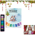 Christmas Watercolor Exercise Coloring Book (Winter) – Beginner Festive Painting Practice