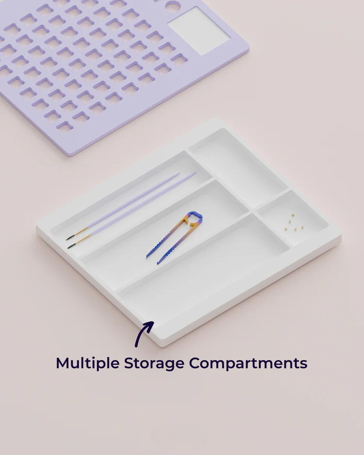 🧩 Magnetic Dual-Layer Switch & Accessory Organizer – Holds 64 Switches 🔧🖤