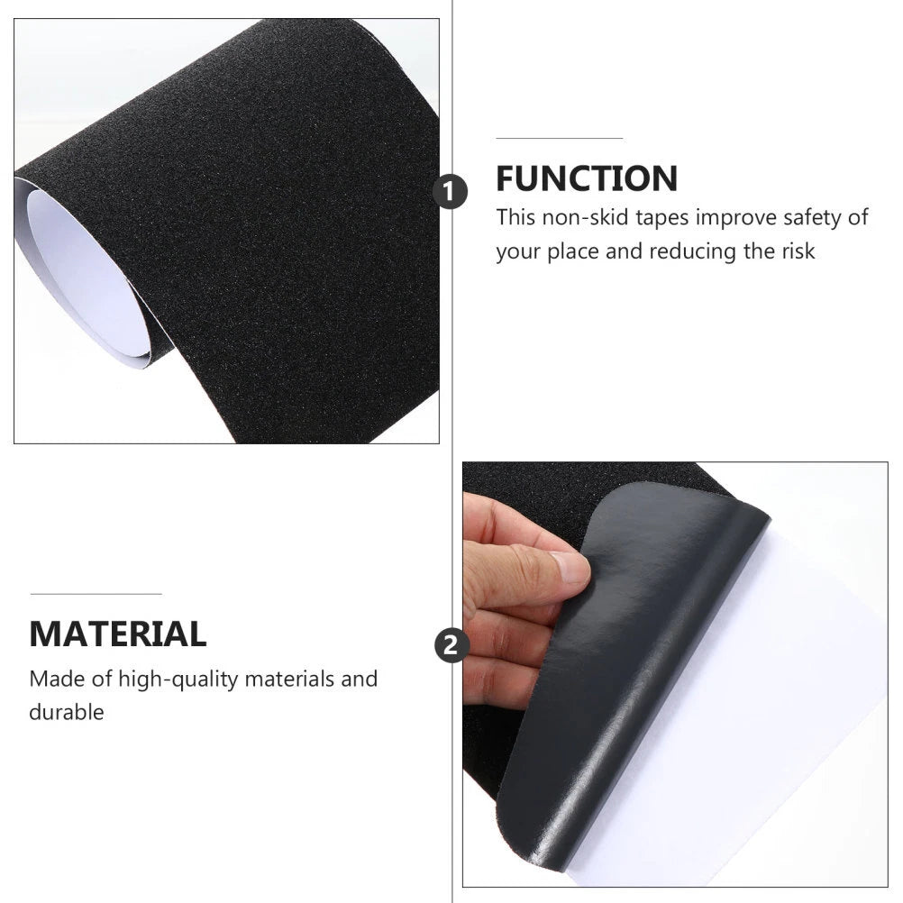 4 Pcs Anti-slip Strip Black Stairway Stickers Outdoor Step Treads